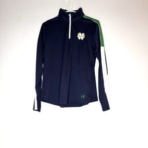 Women's Notre Dame Fighting Irish 1/4 Zip Under Armour Pullover Shirt. Size L